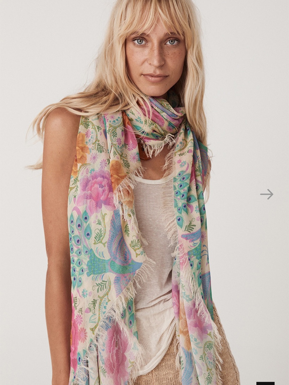 Spell Boheme Travel Scarf NWT